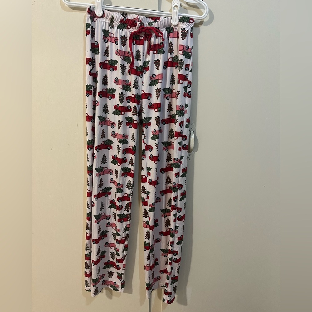 The Royal Standard Red and Pink Christmas Truck Woman’s PJs